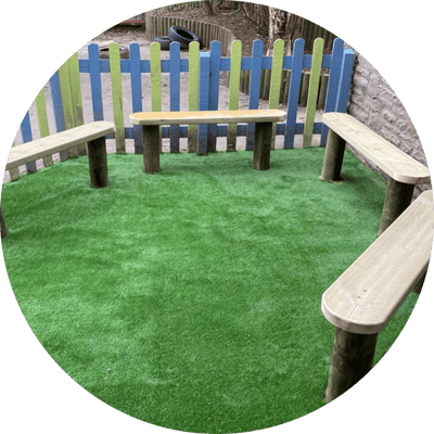 two person playground benches
