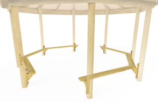 Octagonal Shelter Benches - Sides Only