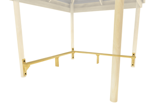 Square Shelter Benches - Corner