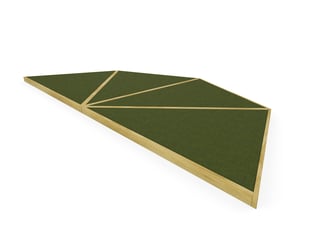 Octagonal Half Grass Topped Stage