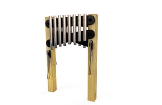 Double Tube Chime Post Mounted Panel - Large