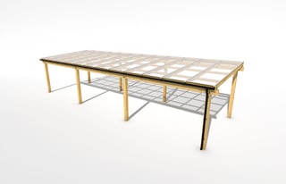 Freestanding Timber Canopy 12M x 4M