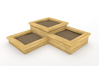 Corner 3 Tier Sleeper Planters