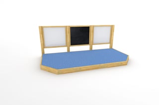 Large Performance Stage with Mark Making Panels