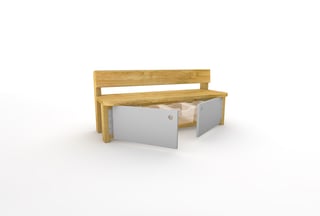Storage Bench with Doors