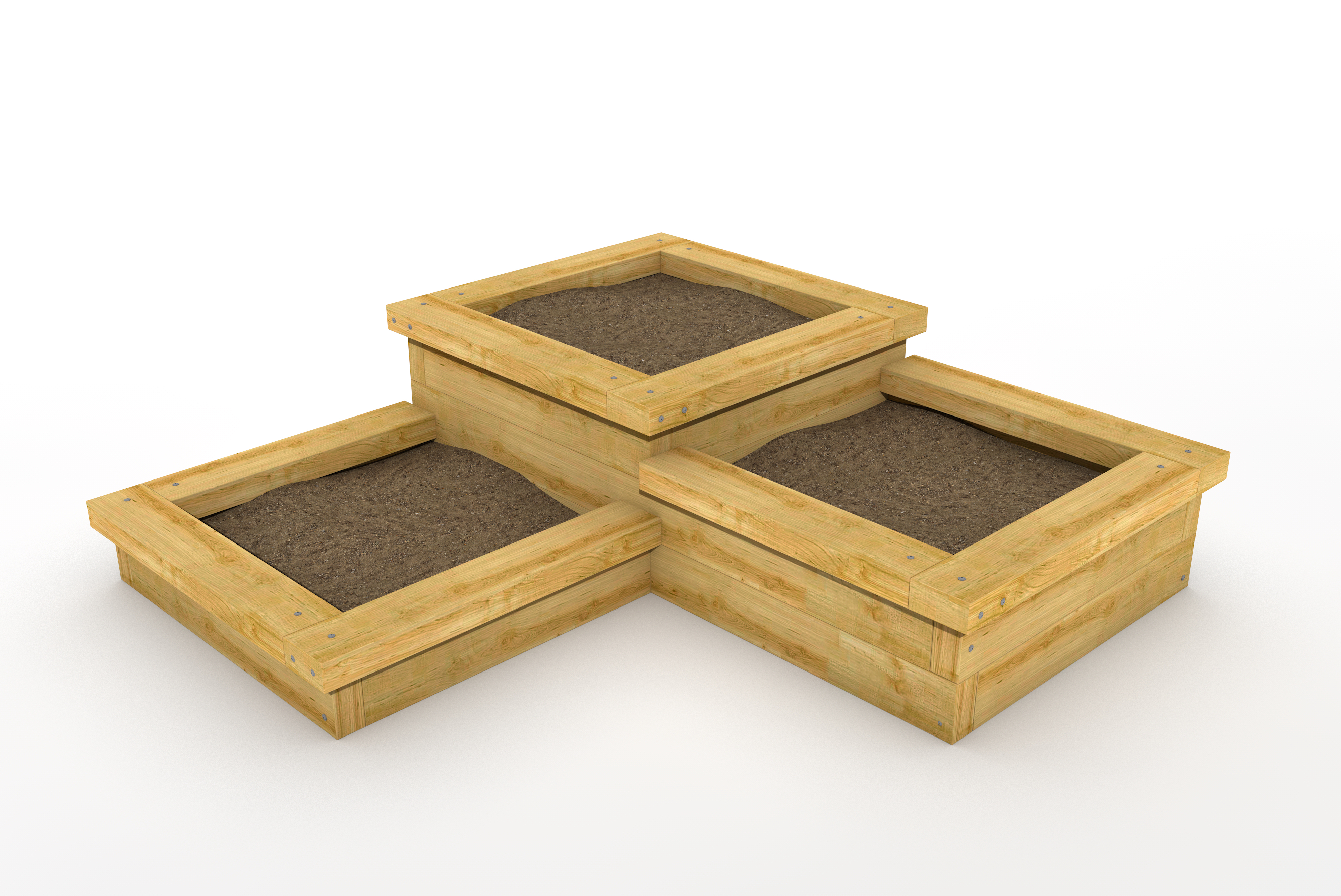 Corner 3 Tier Sleeper Planters