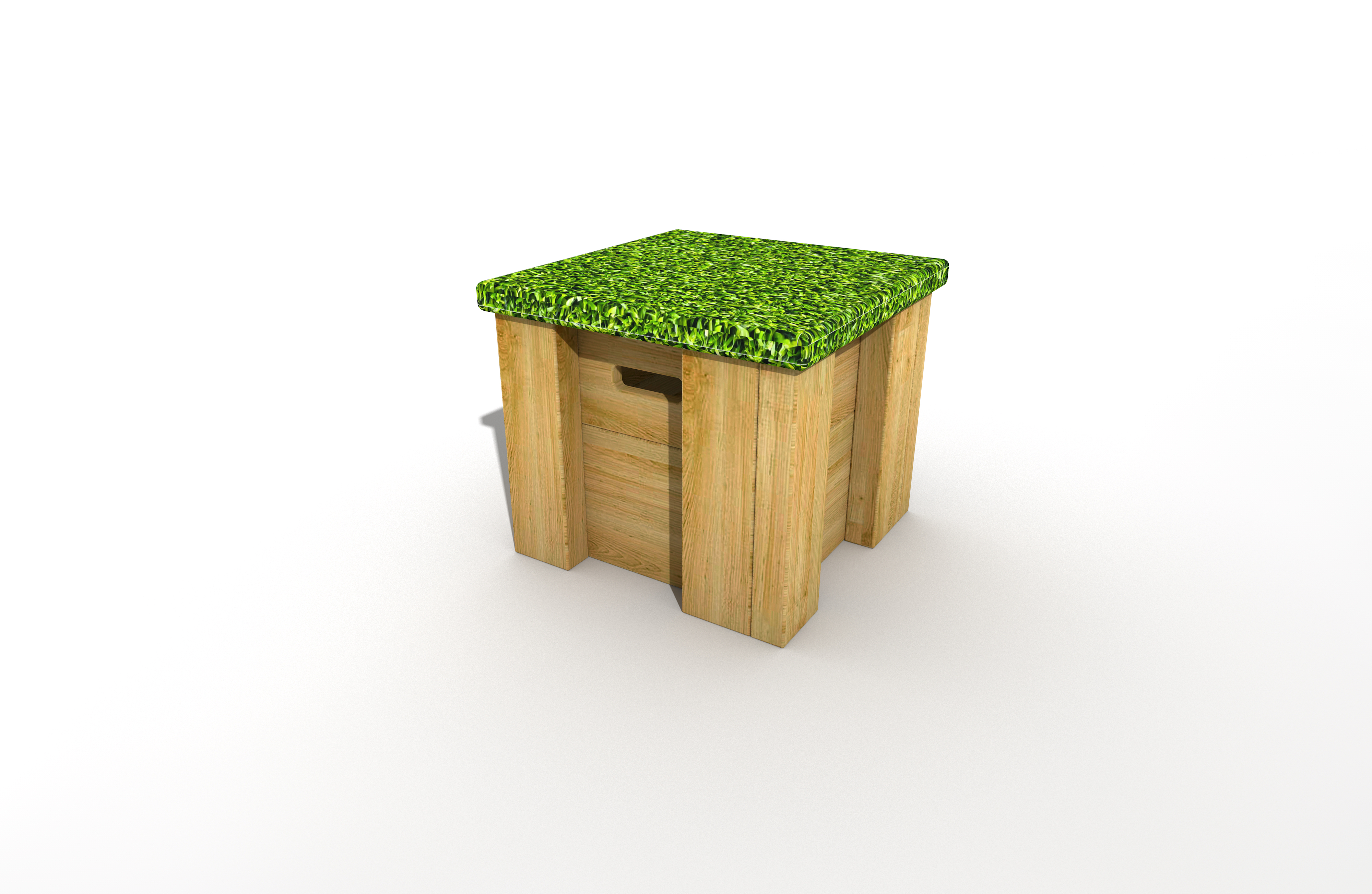 Grass Stool - Small Square