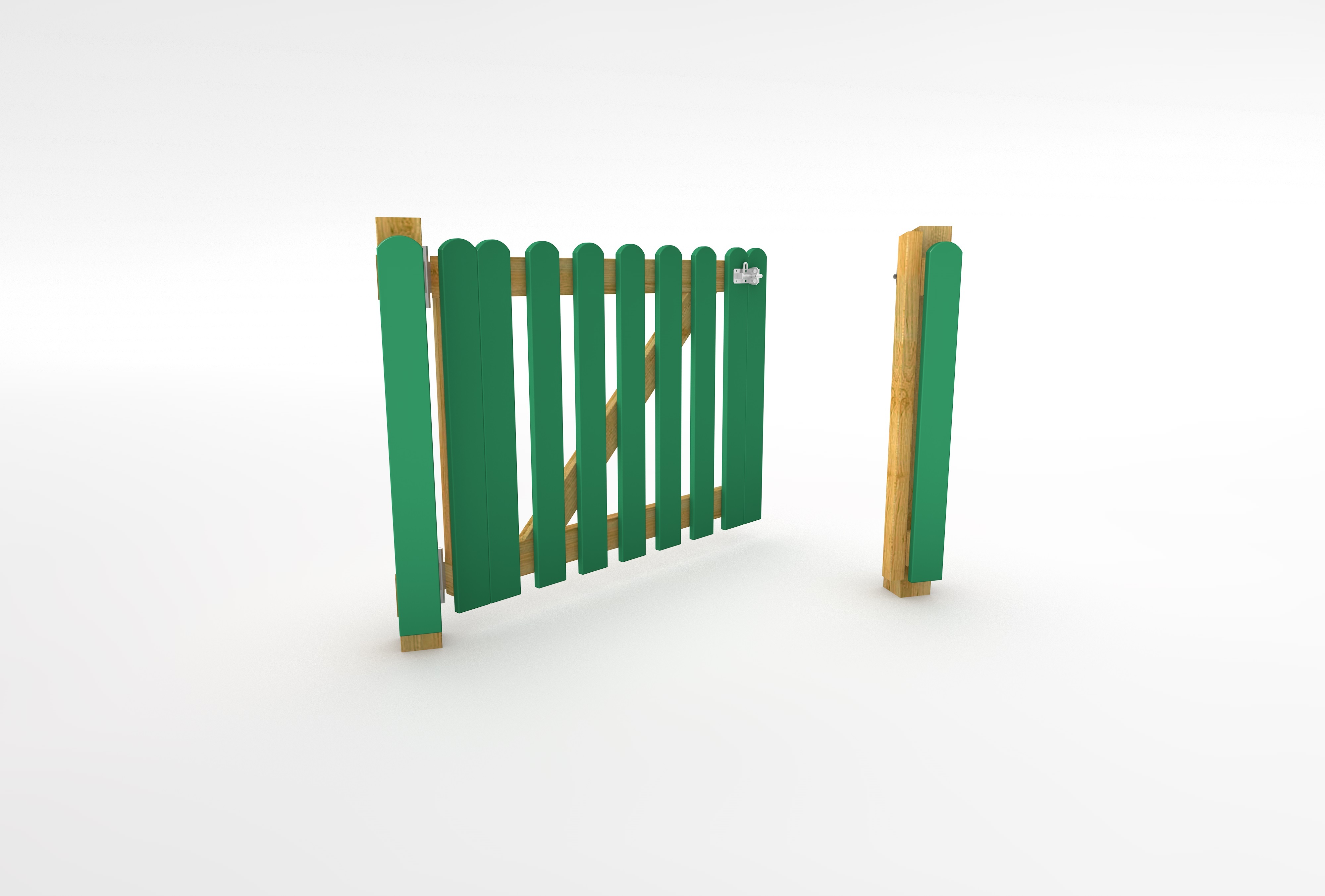 HDPE Bow Top Fence Gate 1m