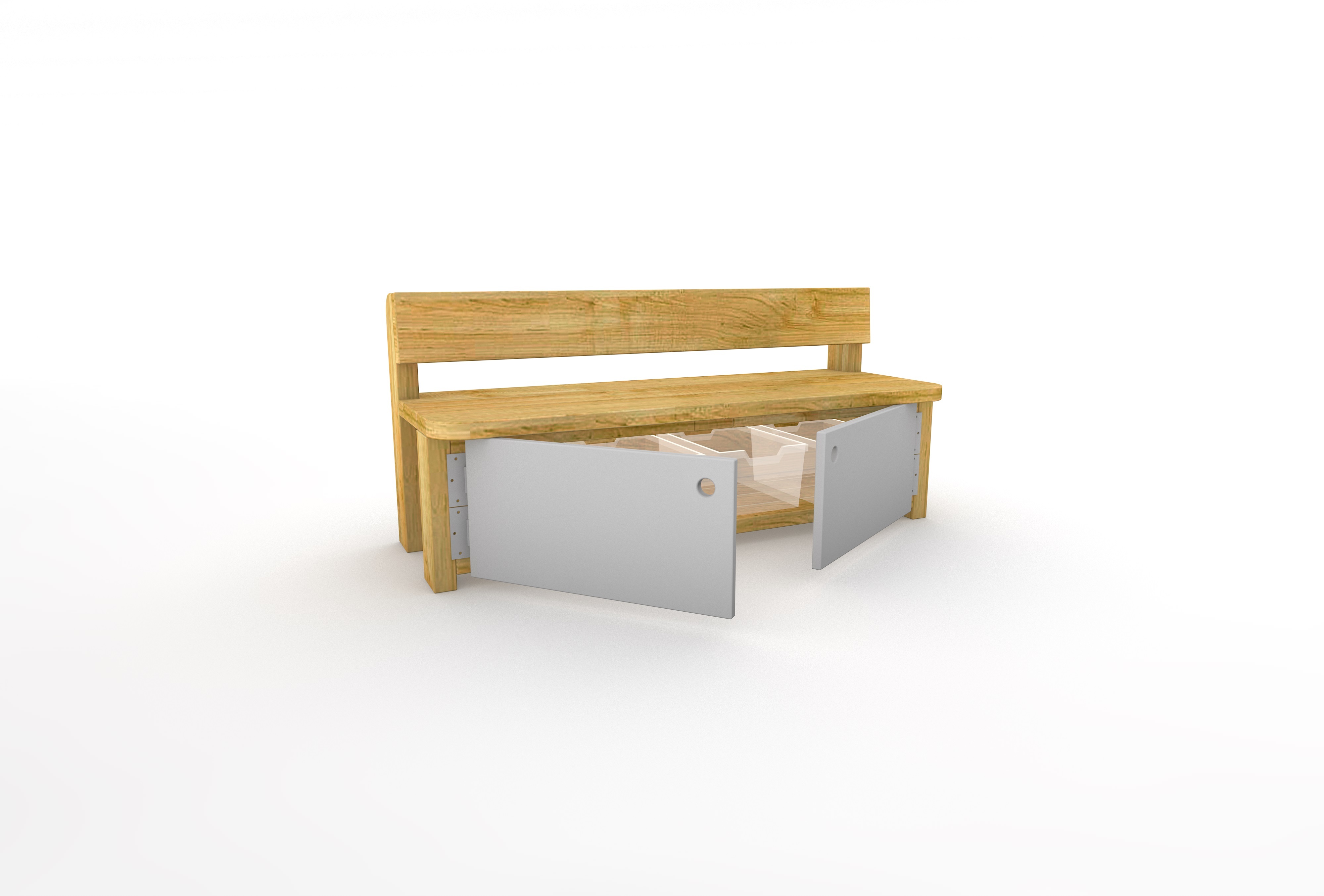 Storage Bench with Doors