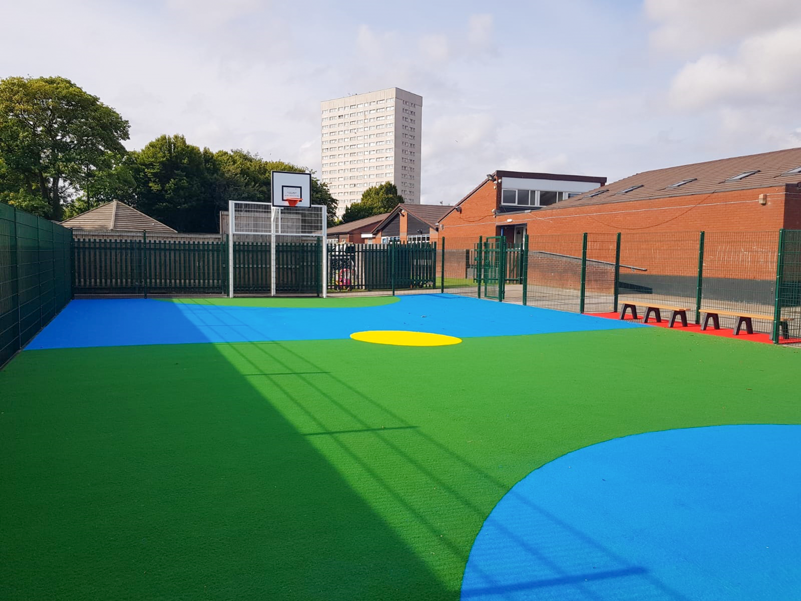 Children's outside sports area