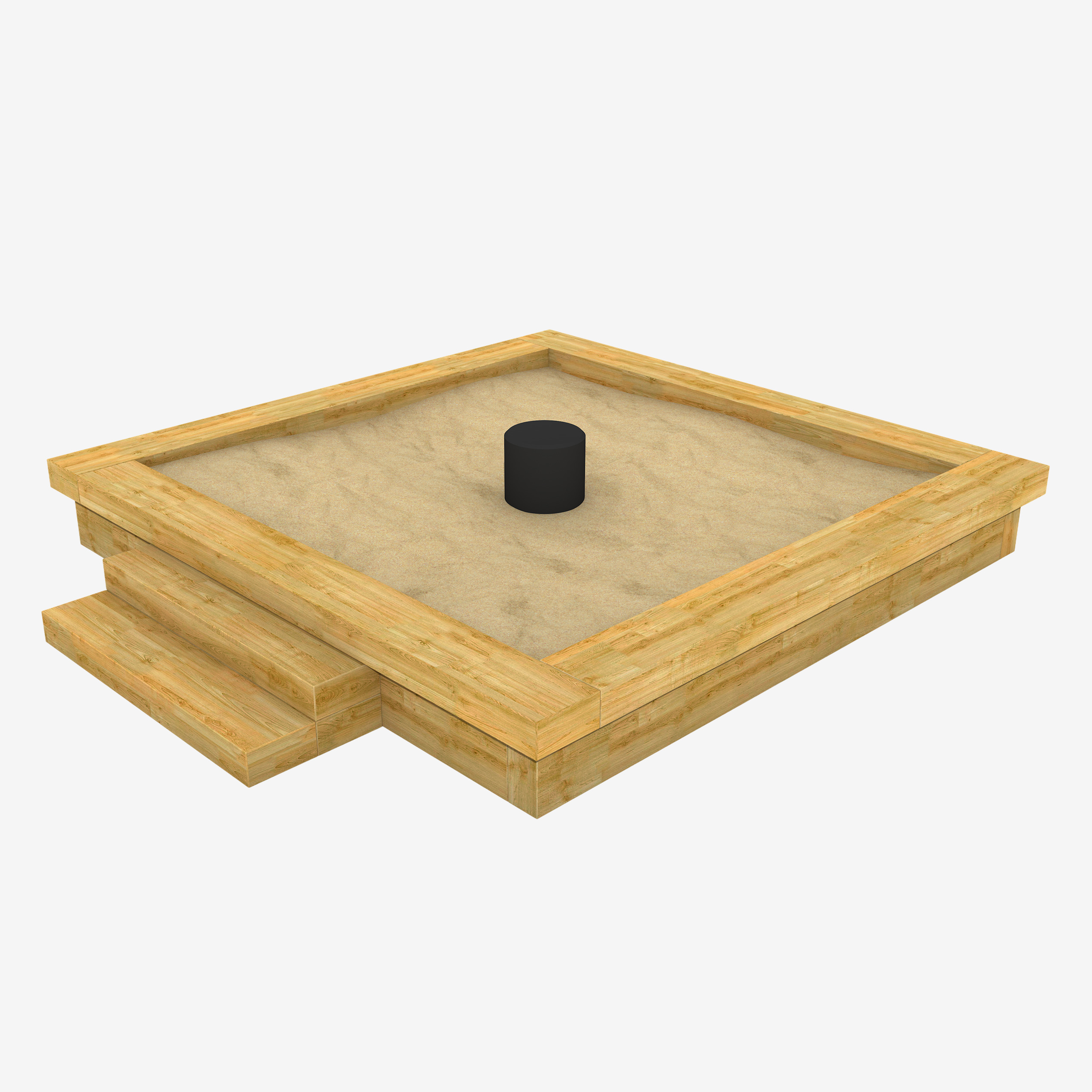 2m Sleeper Sandpit with Cover