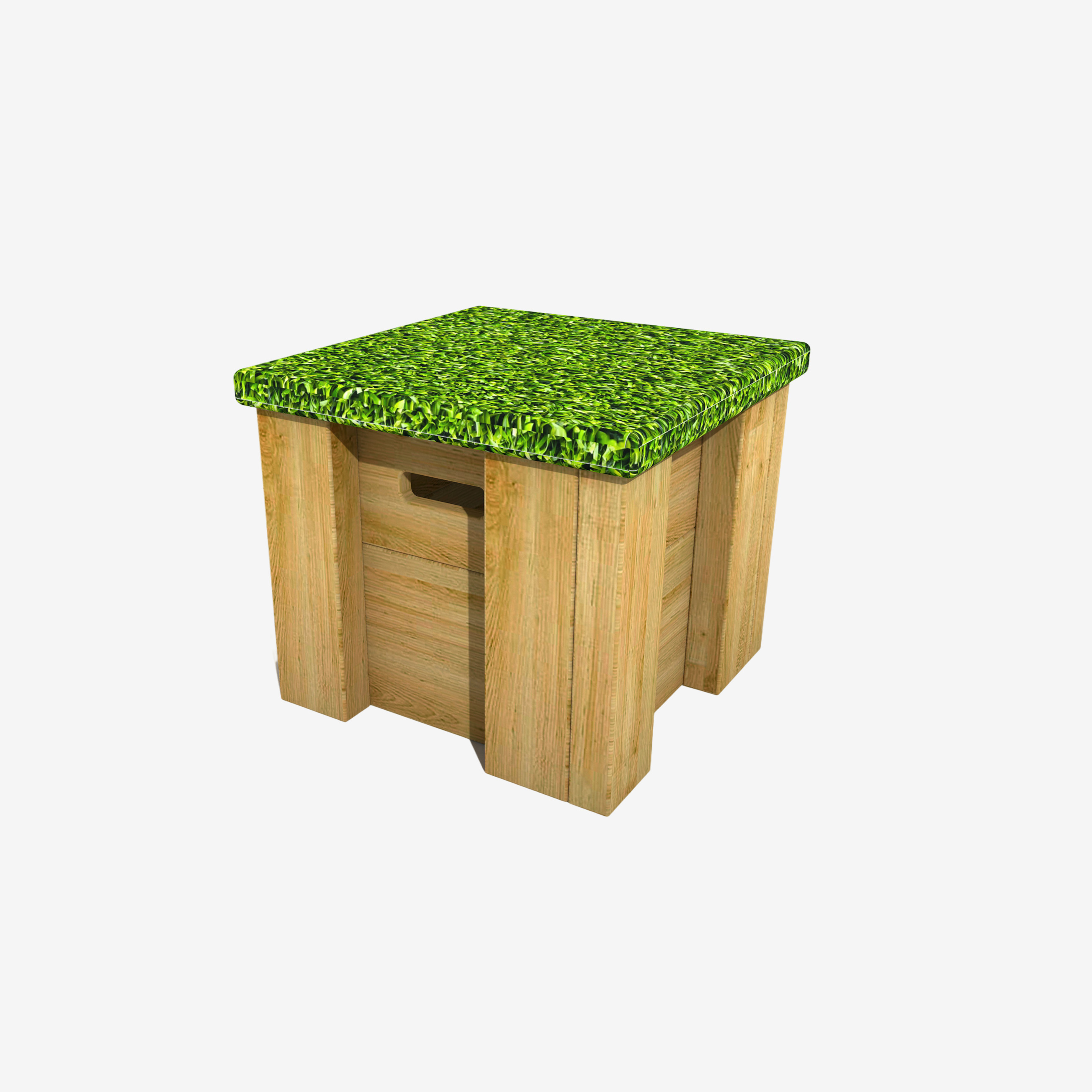 Grass Stool - Small Square