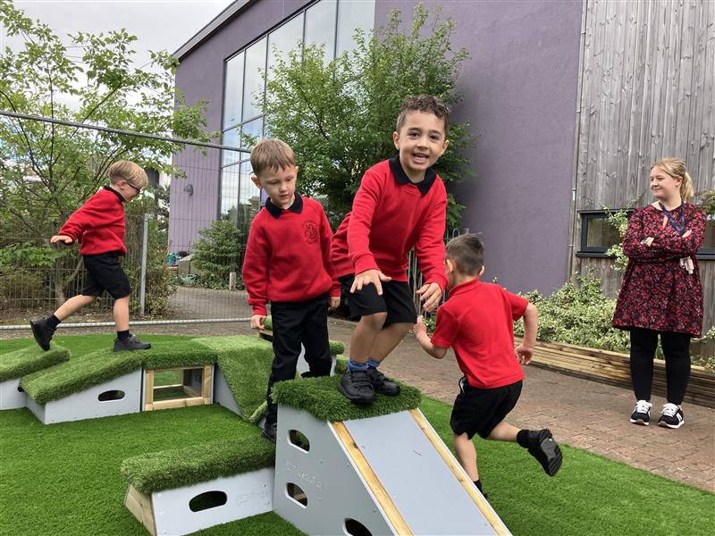 Children climbing