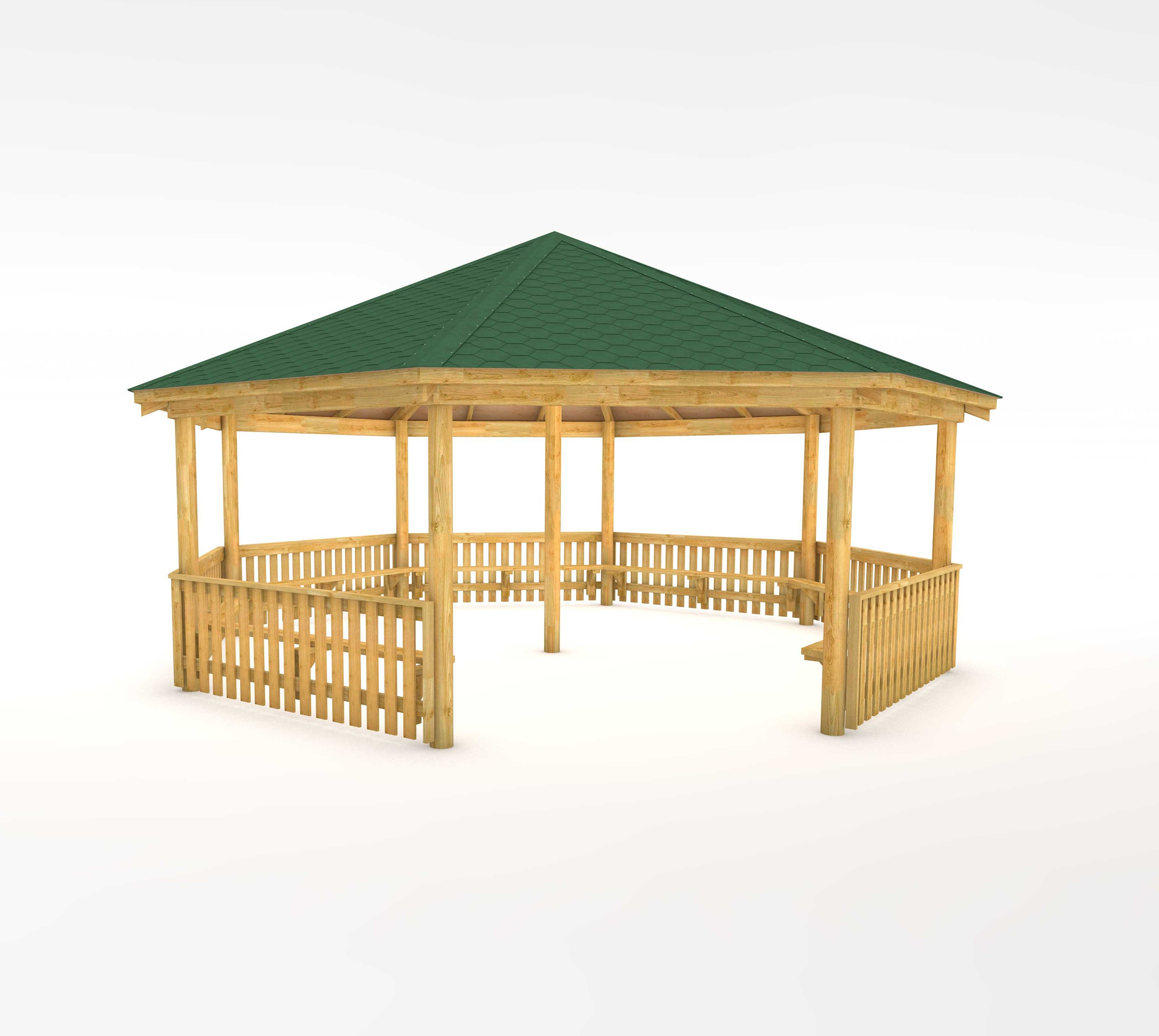 7.5m Gazebo without decked base