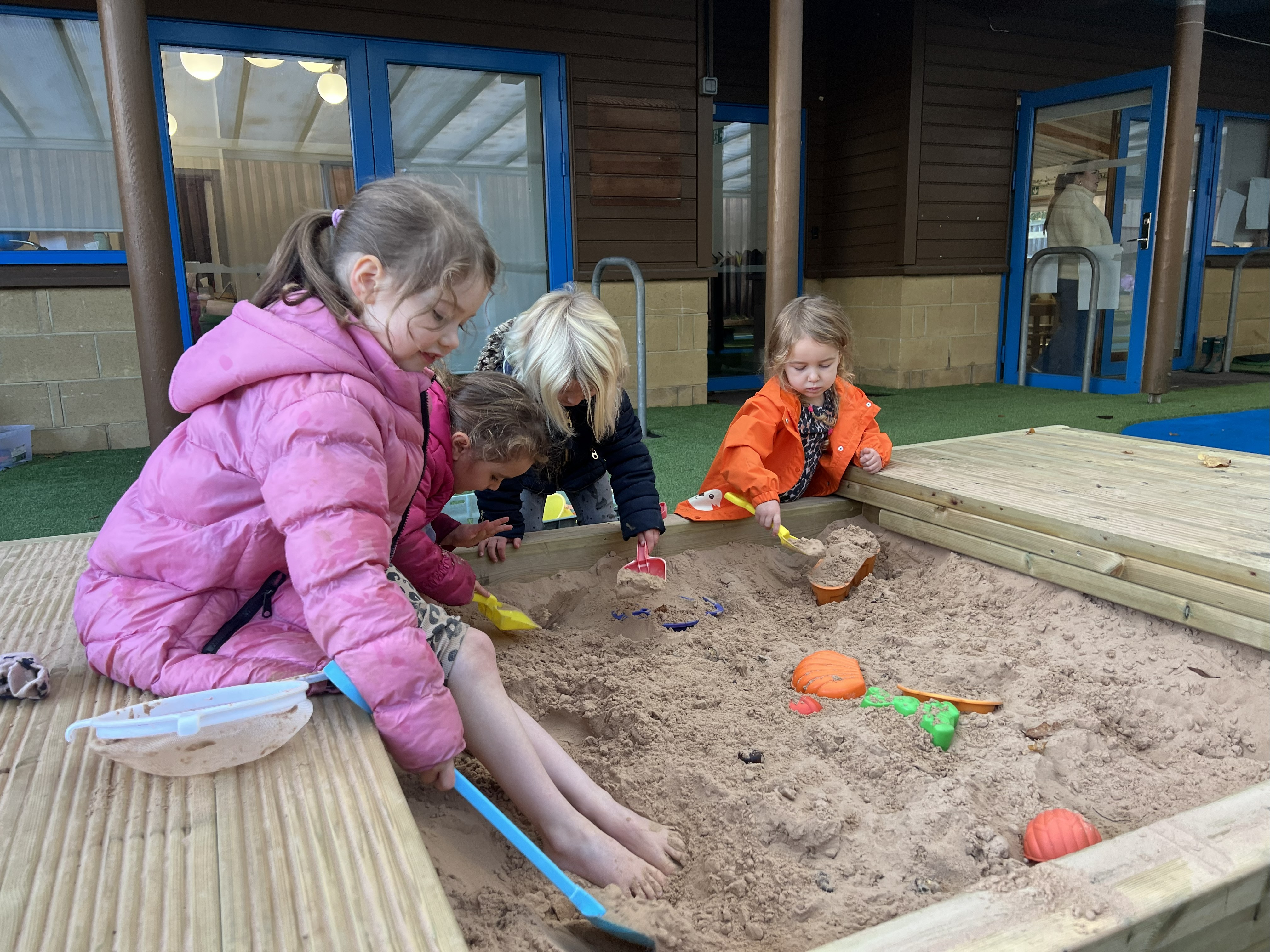 Children playing in sandpit