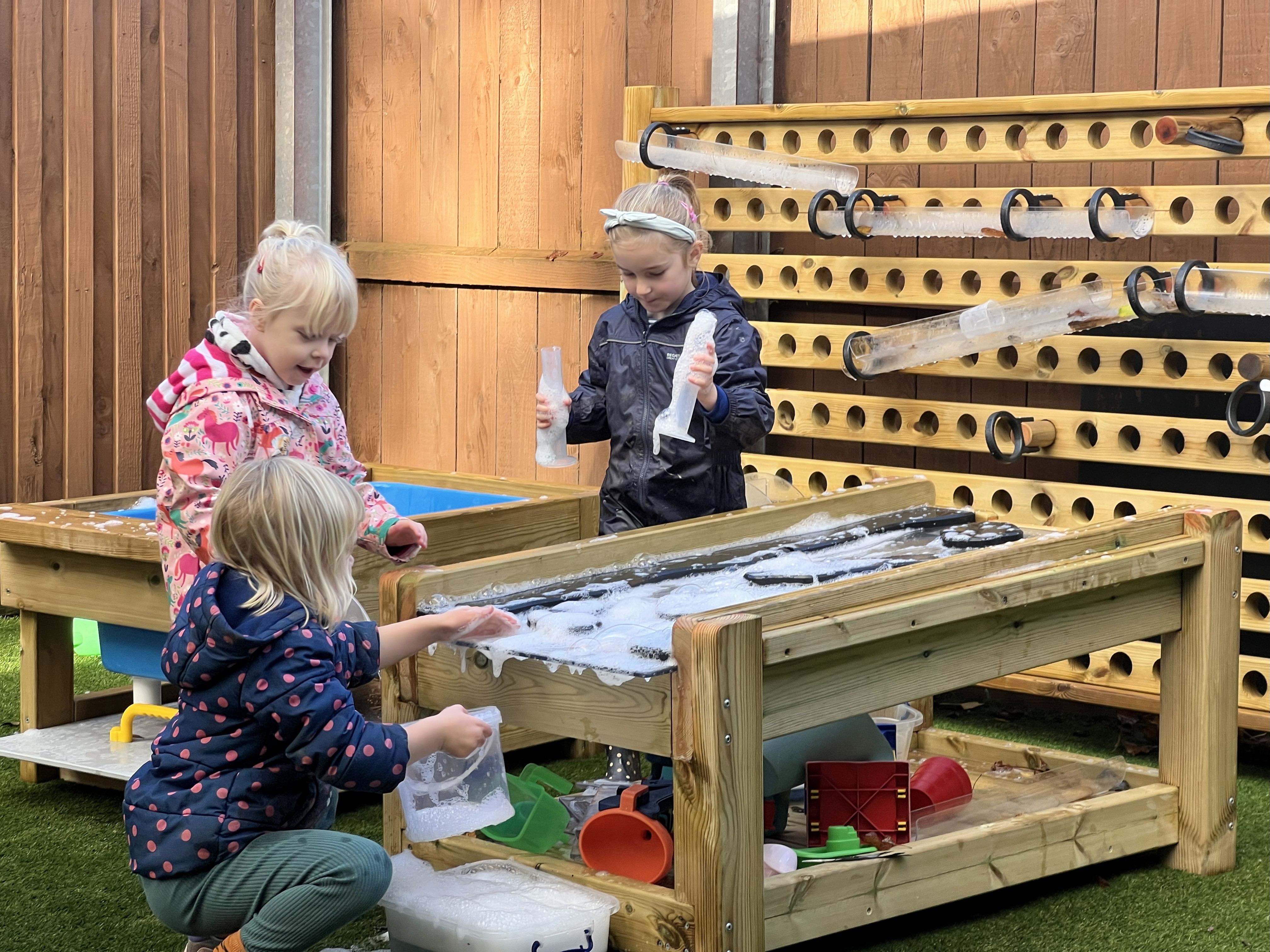Children enjoying water play