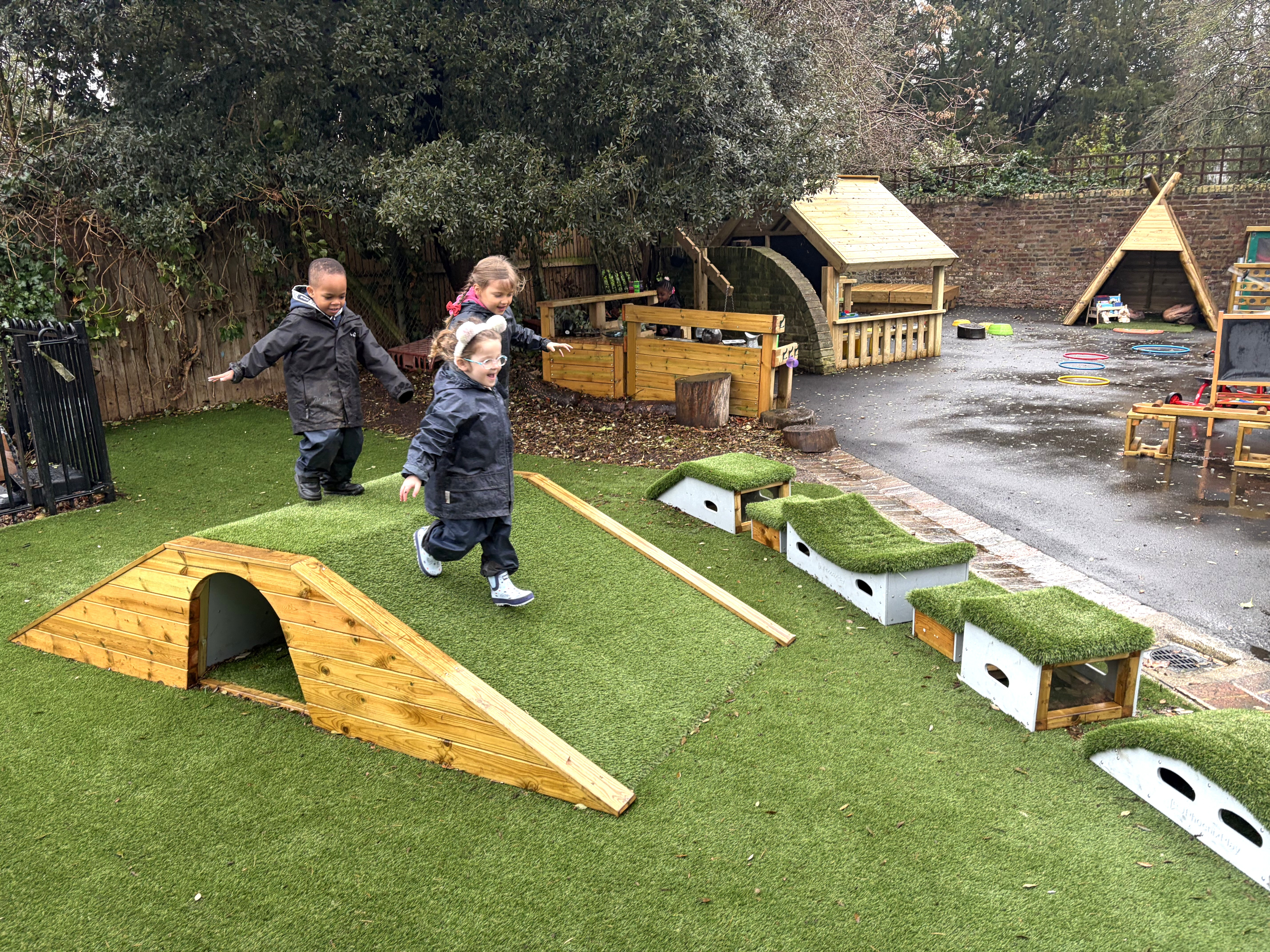 Ramp tunnel hill turn taking