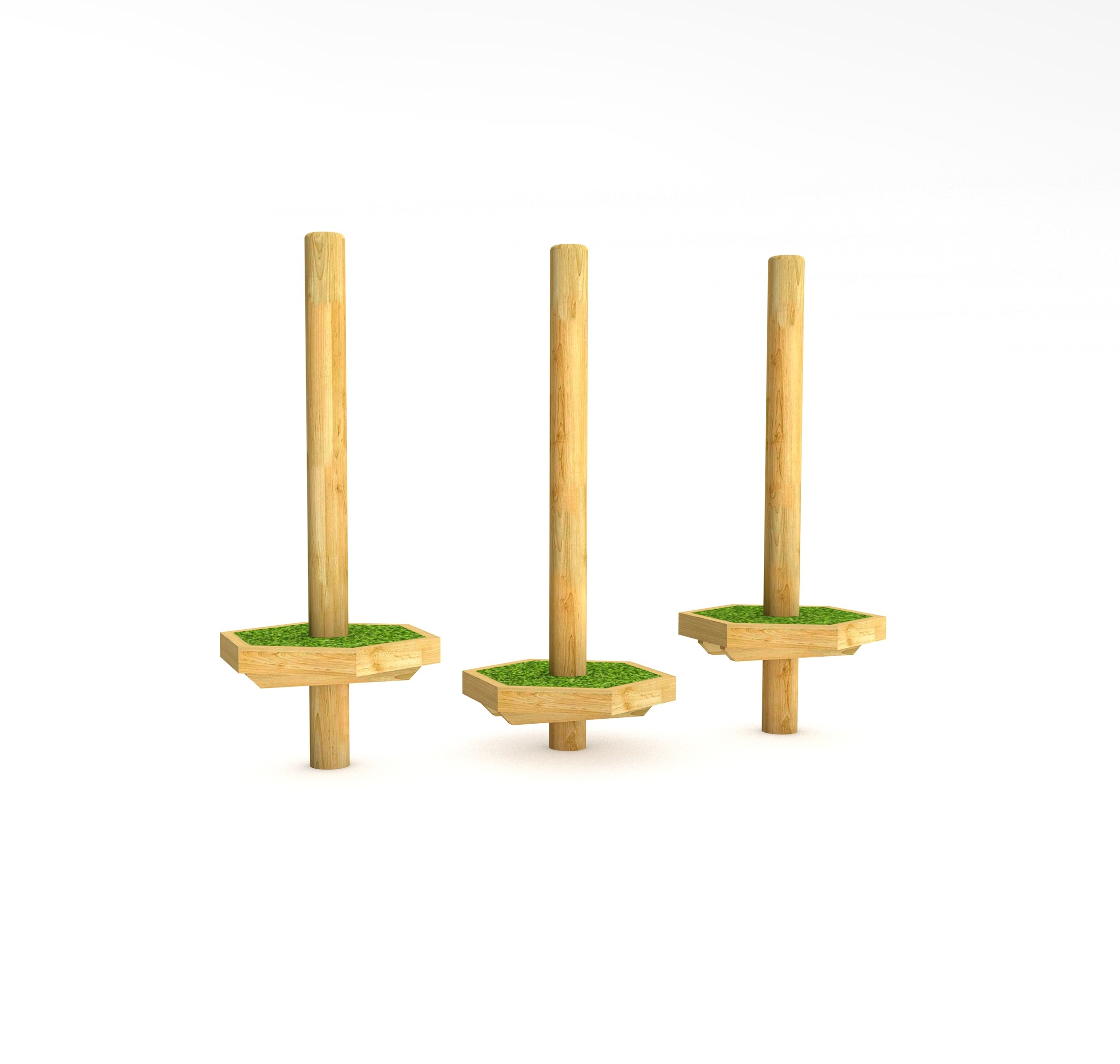 Timber Stepping Tree (Set of 3)