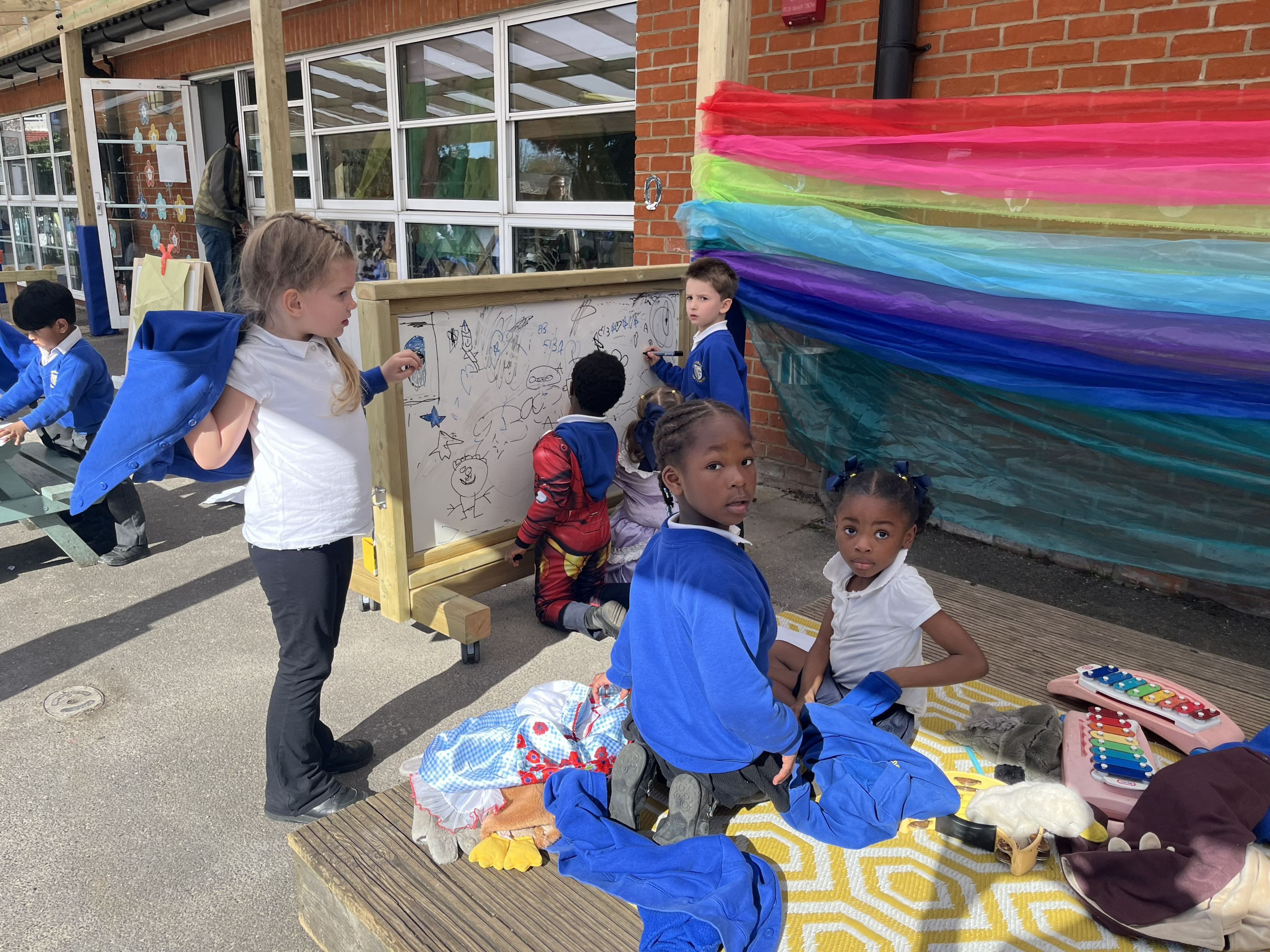 School playground Design: Canopy showing zoning of play spaces