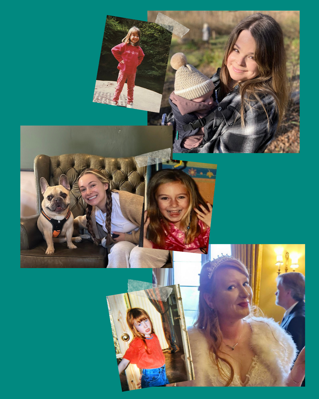 International Women's Day collage of photos of Phoenix Play staff