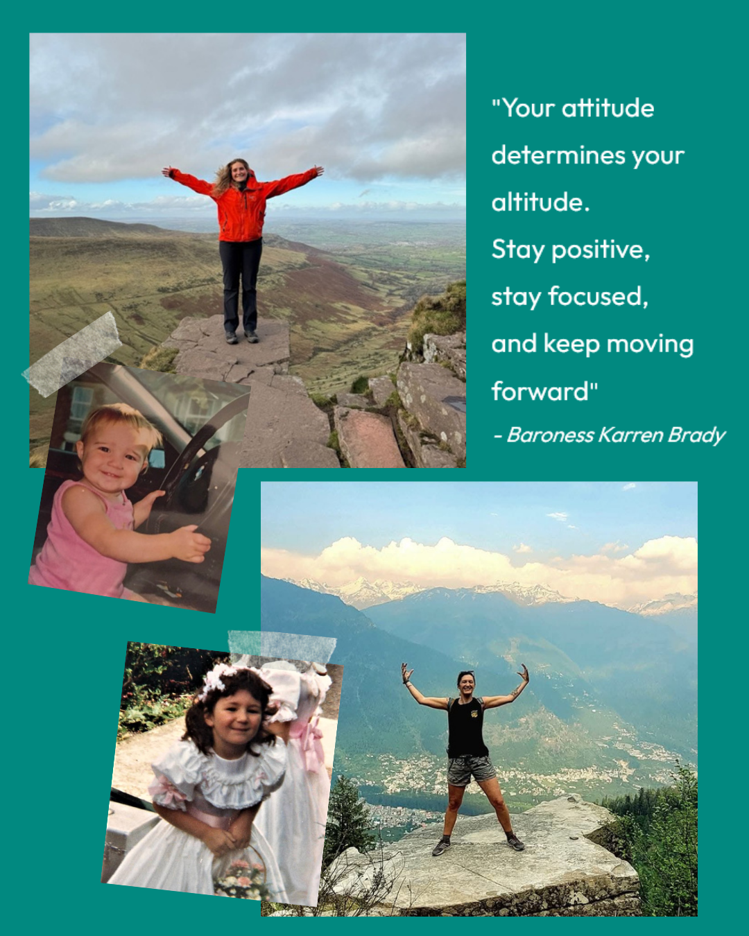 International Women's Day collage of photos of Phoenix Play staff