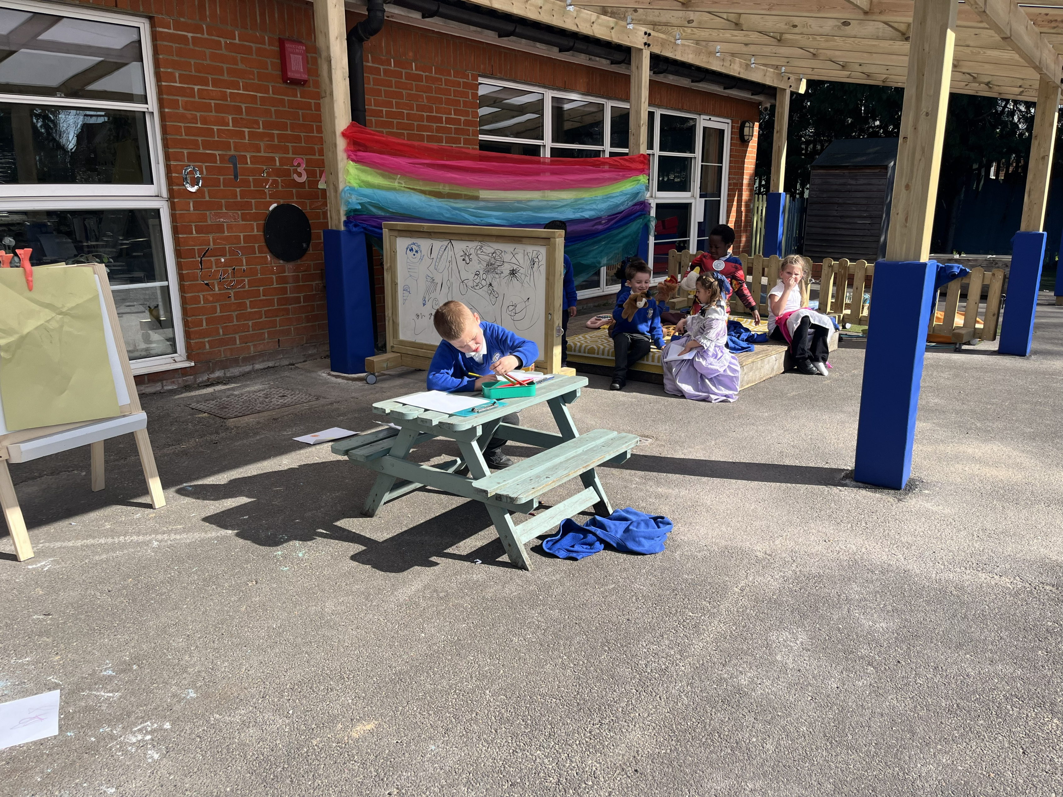 School playground Design: Canopy showing zoning of play spaces