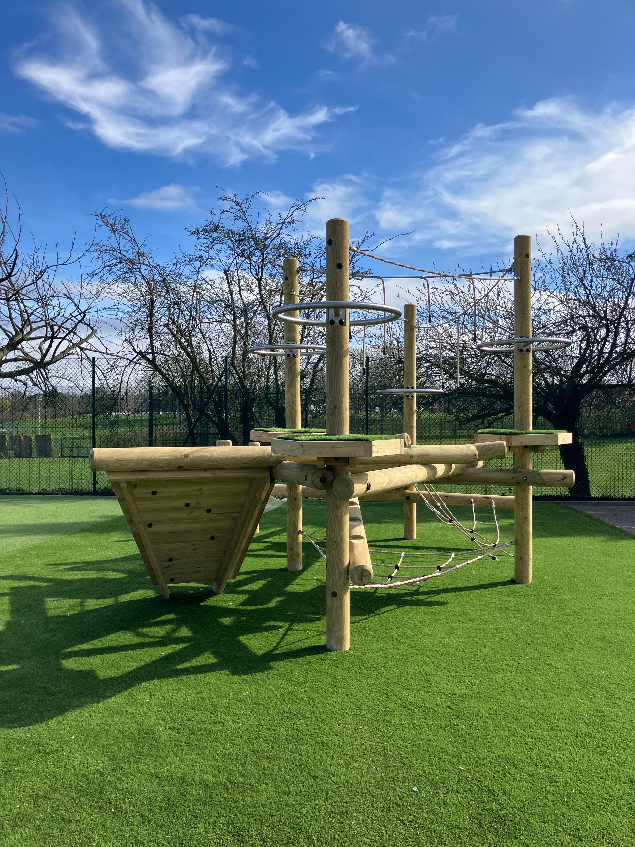 School playground development: Legends of the Forest Climber at Henderson Green Primary Academy