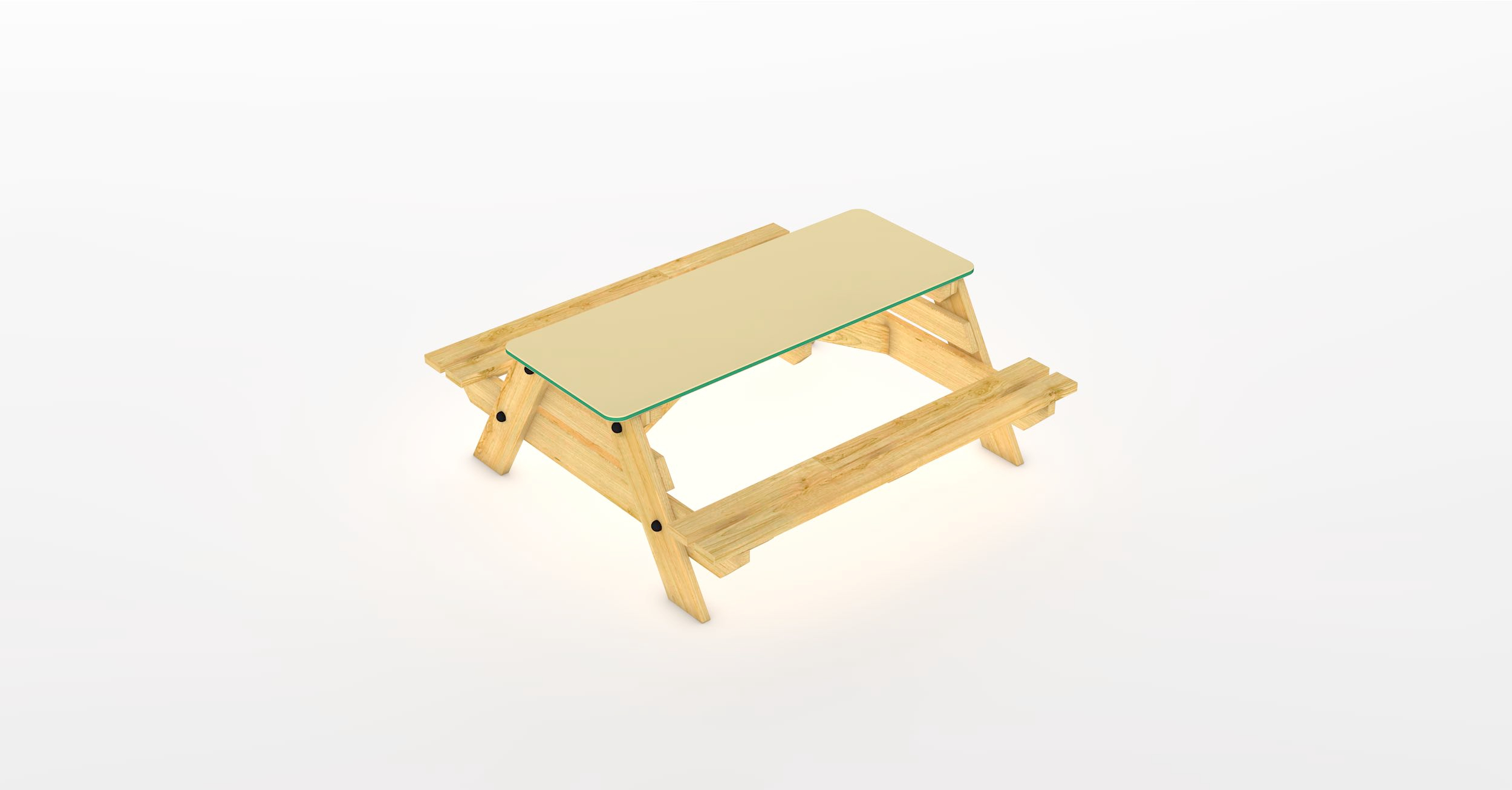 Picnic Table with Solid Top