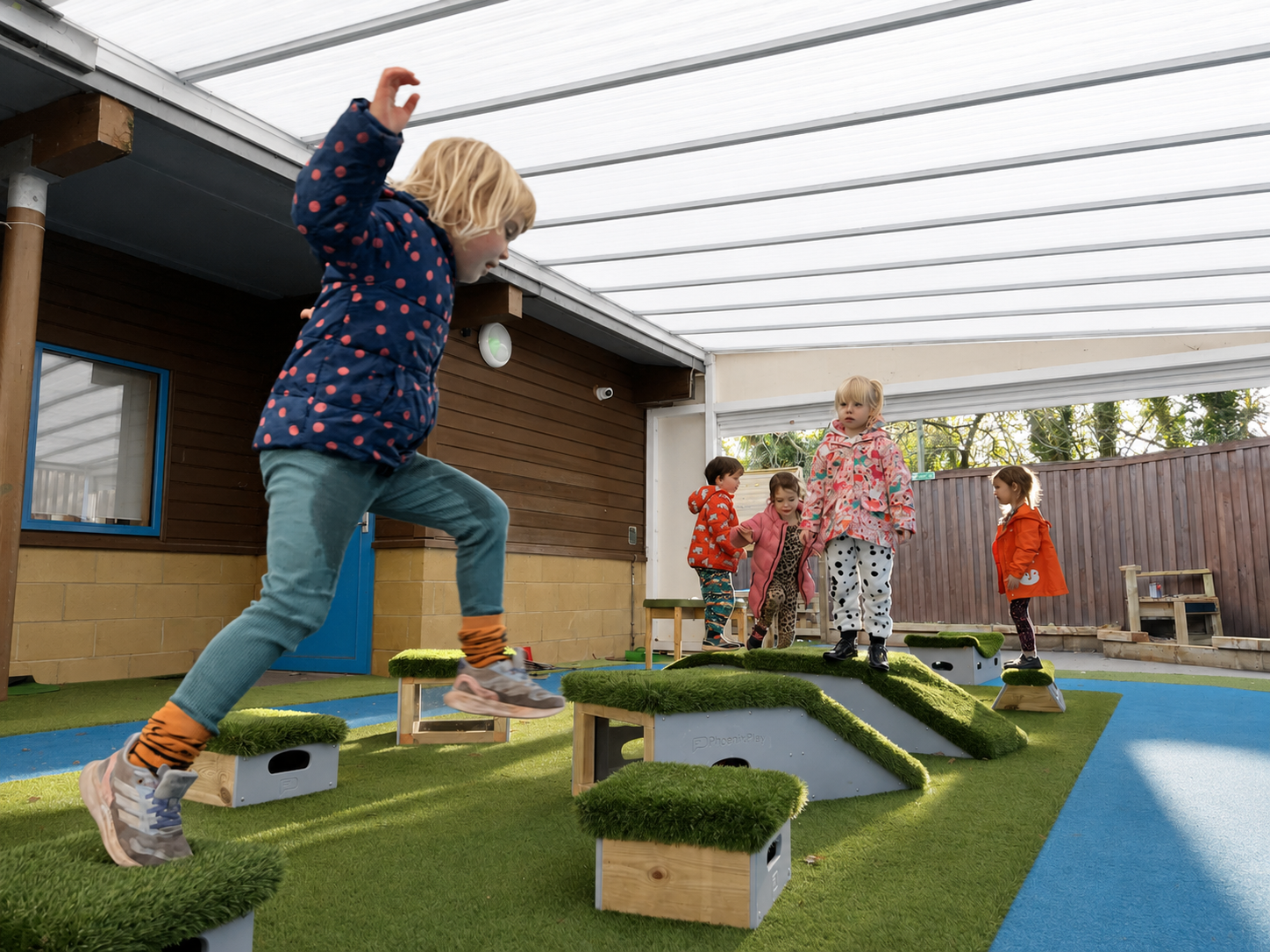 Outdoor sensory garden for SEND children
