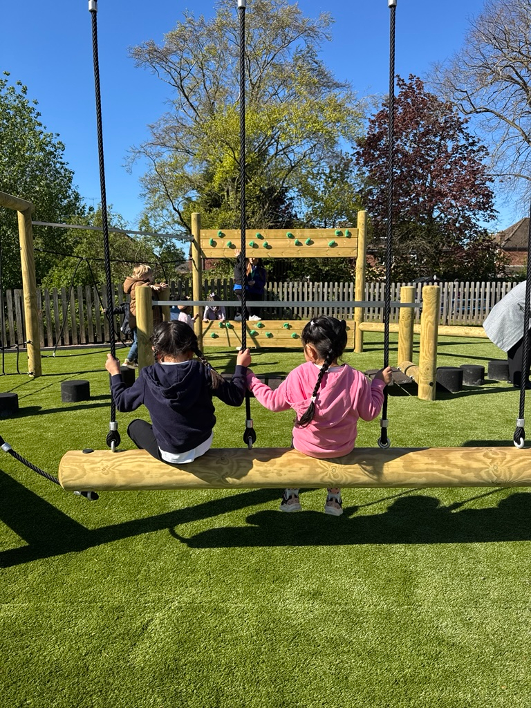 School Playground Development showing children playing 