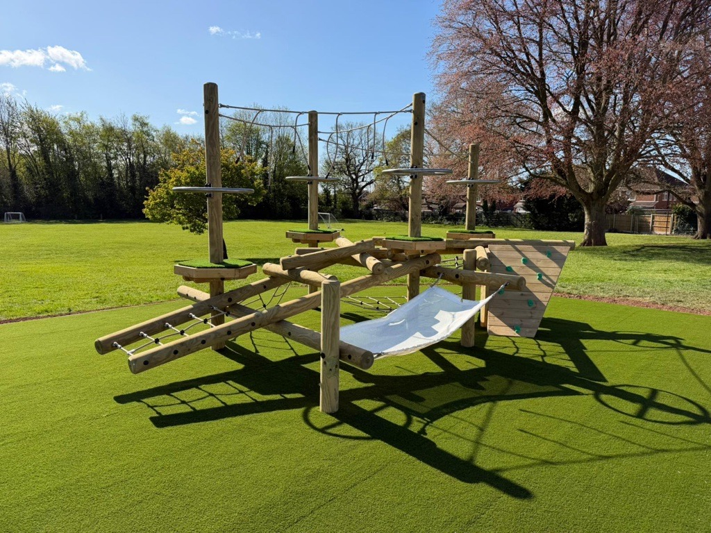 School Playground Development showing children playing 