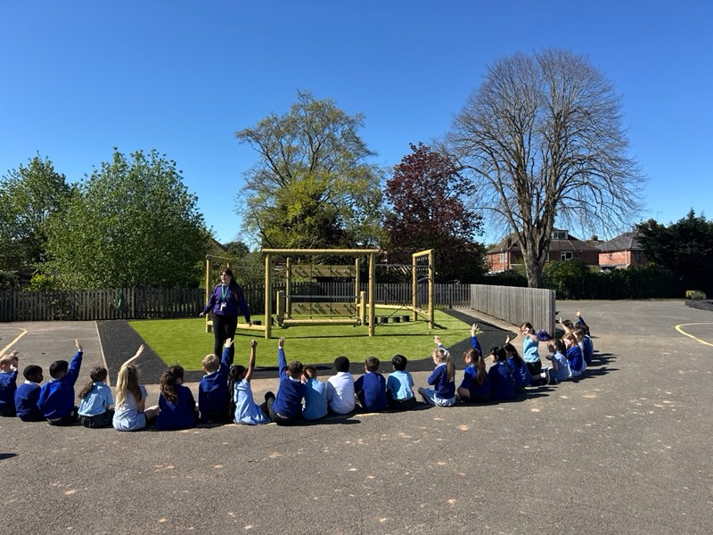 School Playground Development showing children playing 