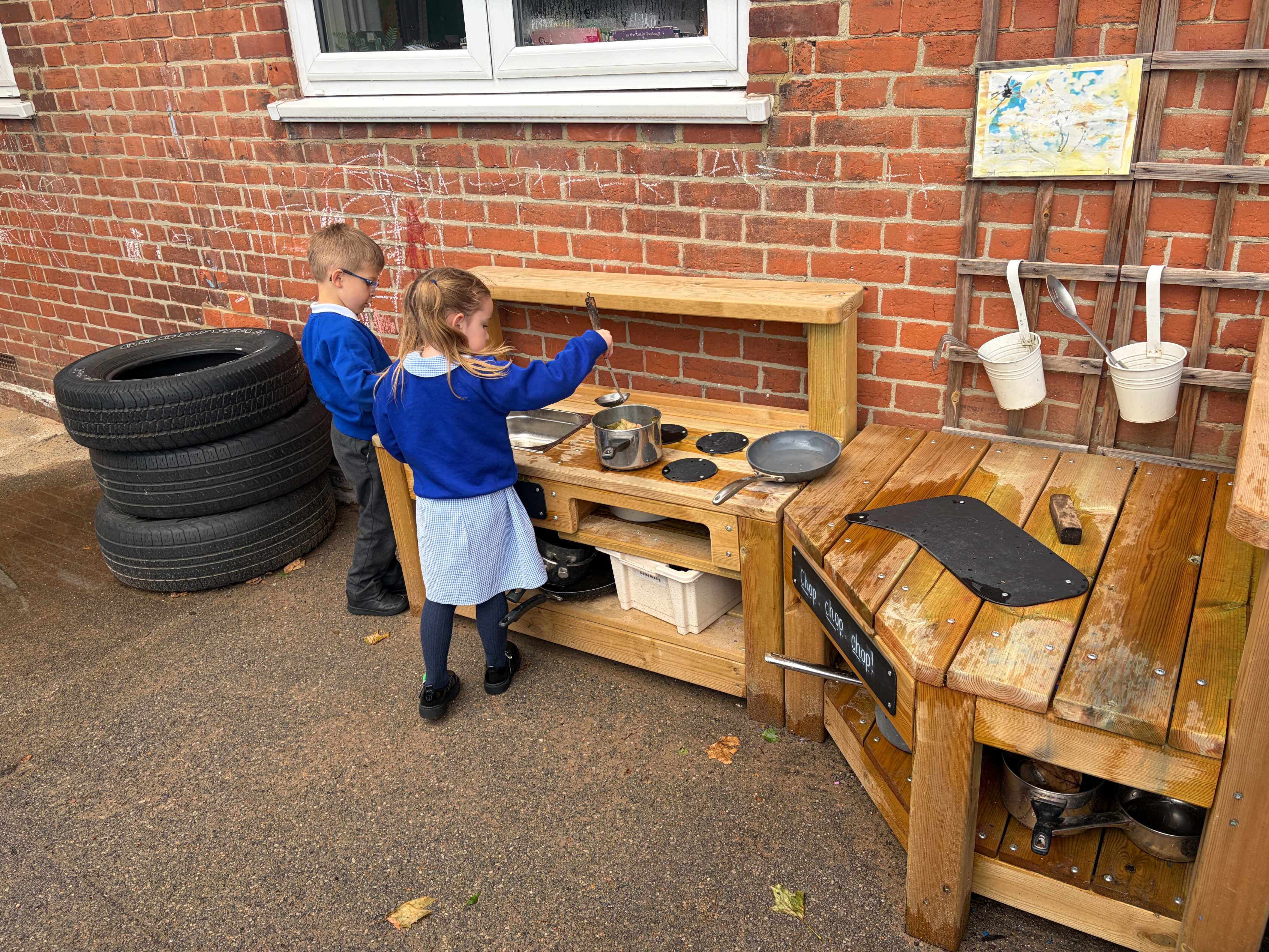 Mud Kitchen: Imaginative Play at St Thomas' Catholic Primary