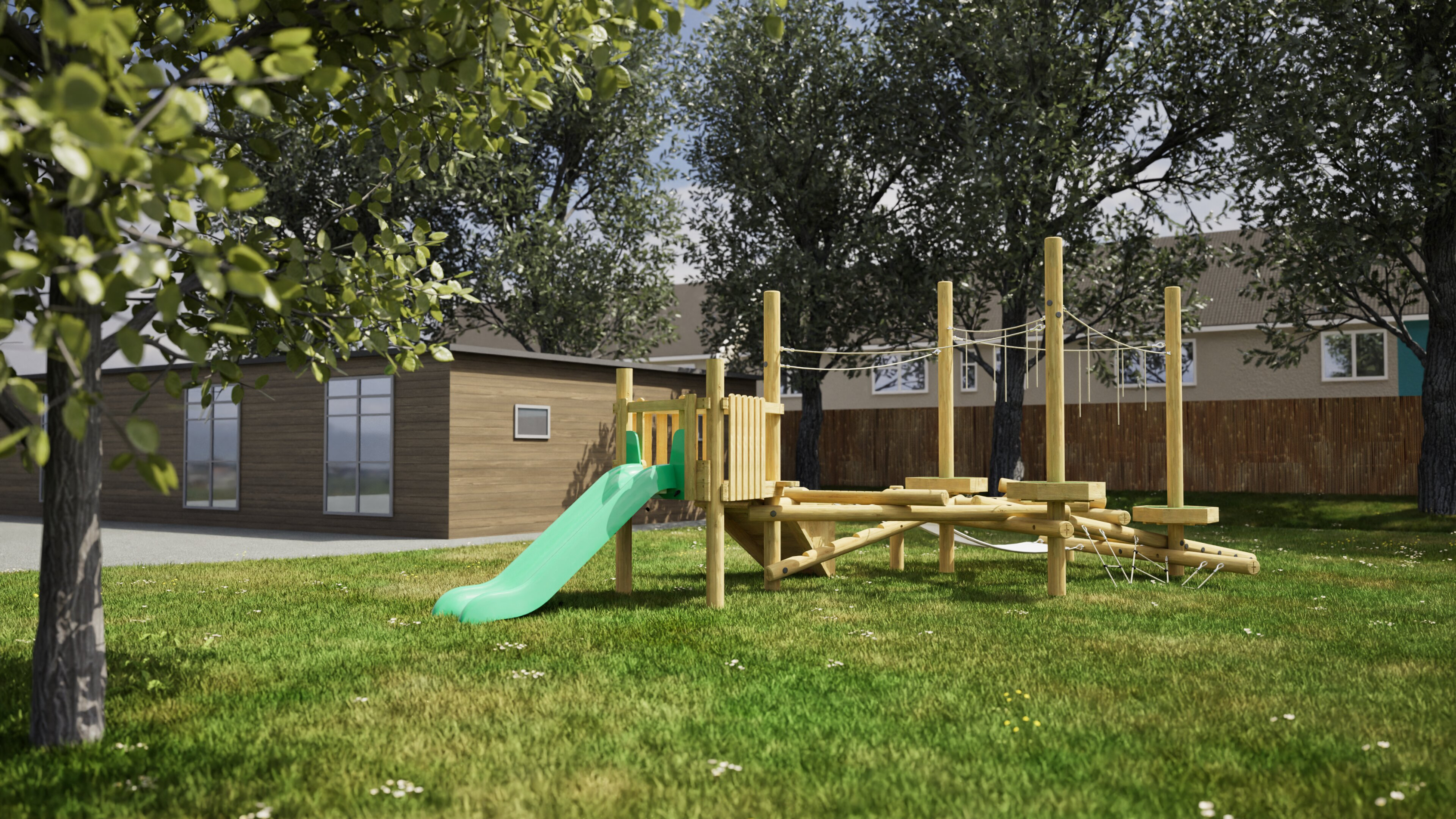Treehouse with Slide