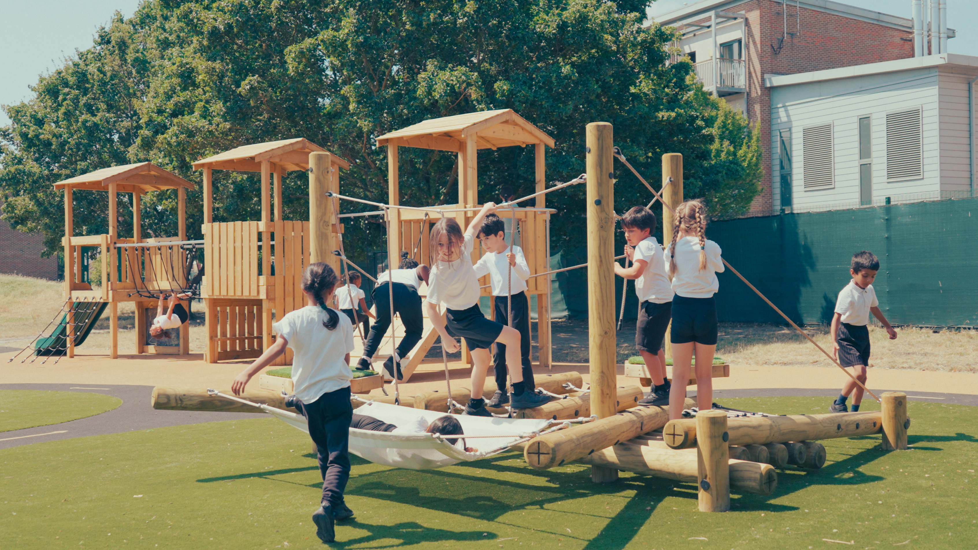 Child playing at Newtons Primary School