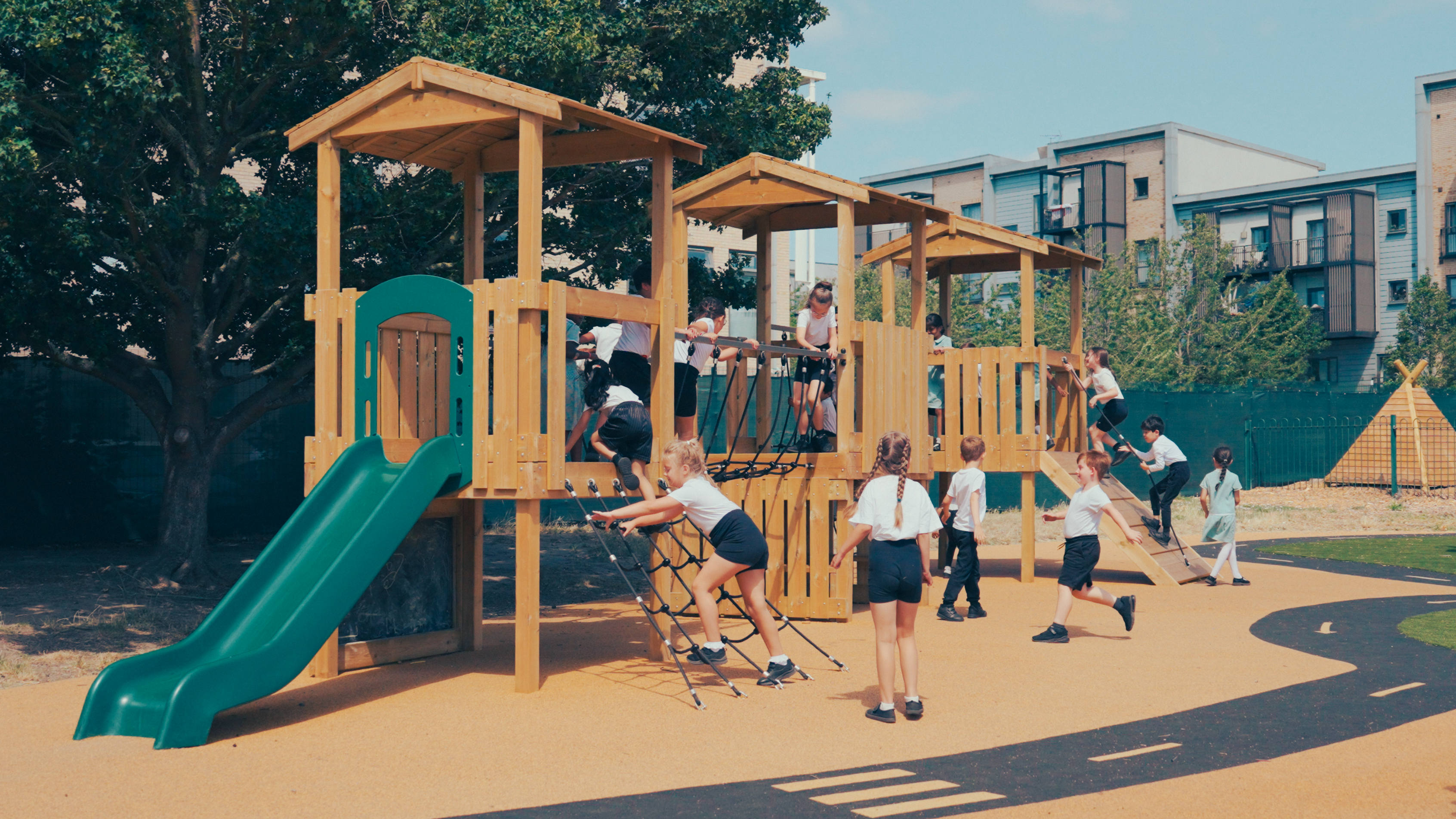 Child playing at Newtons Primary School