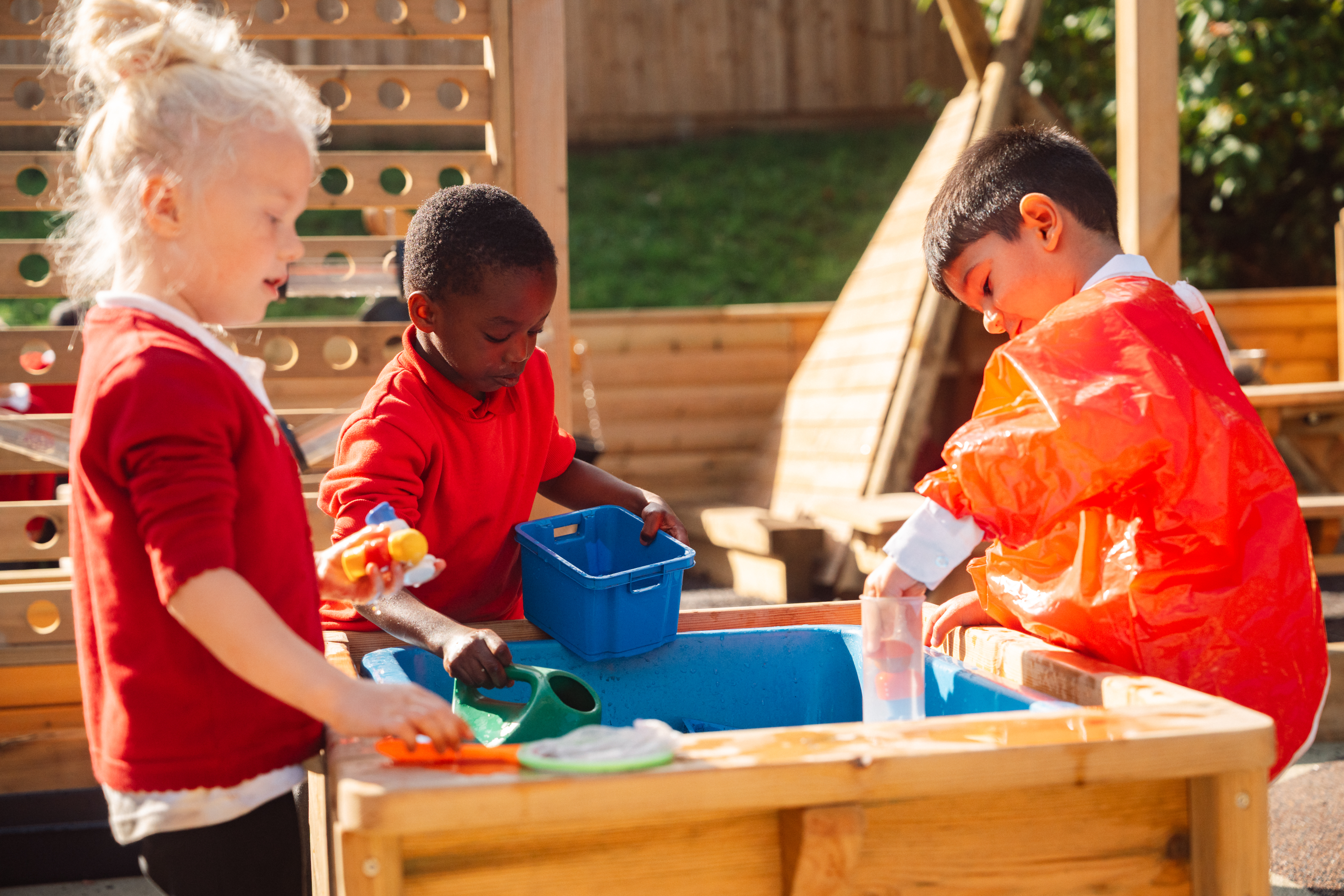 Children enjoying water play