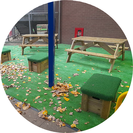 Social seating area
