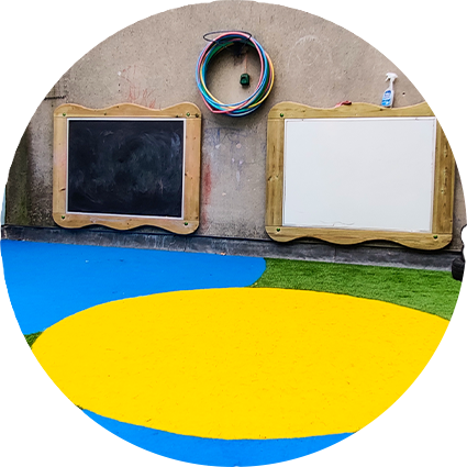 Mark making area
