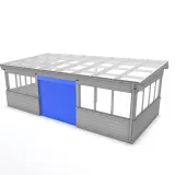 Canopy with Roller Doors