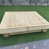 Covered sandpit - Lid Open