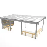 Canopy with Shelves and Benches